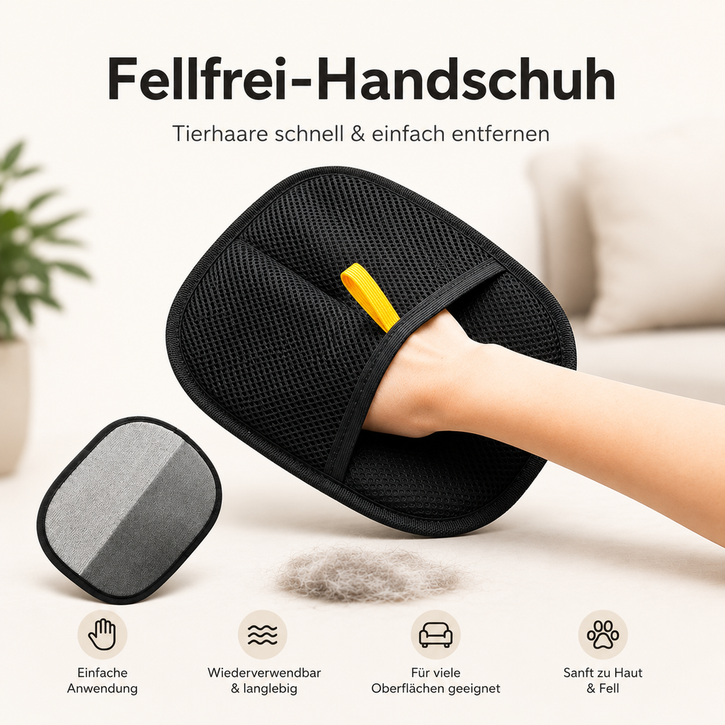 Pawora Fellfrei-Handschuh - Tierhaare schnell entfernen